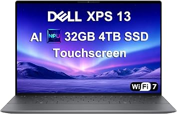 Dell XPS 13 9345 Laptop, Snapdragon X Elite, 32GB DDR5, 4TB SSD | 13.4" 3K OLED Touchscreen,gt; Intel Ultra 7 165H, Backlit, FP, 27-Hour Battery, Wi-Fi 7, IR Webcam, Business AI PC, Win 11 Pro