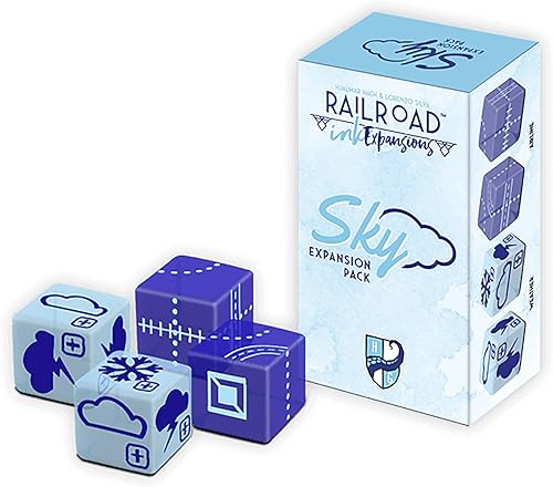 Miniatura 7 de Horrible Guild Railroad Ink Challenge Electricity Expansion Orange, las expansiones se pueden agregar a cualquier juego base de desafío de tinta de