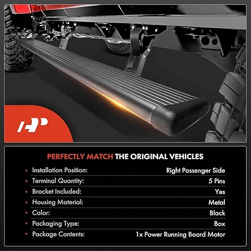 Miniatura 2 de A-Premium Conjunto de motor de estribo eléctrico con soporte compatible con Ford Expedition y Lincoln Navigator 2007-2017, solo distancia entre ejes