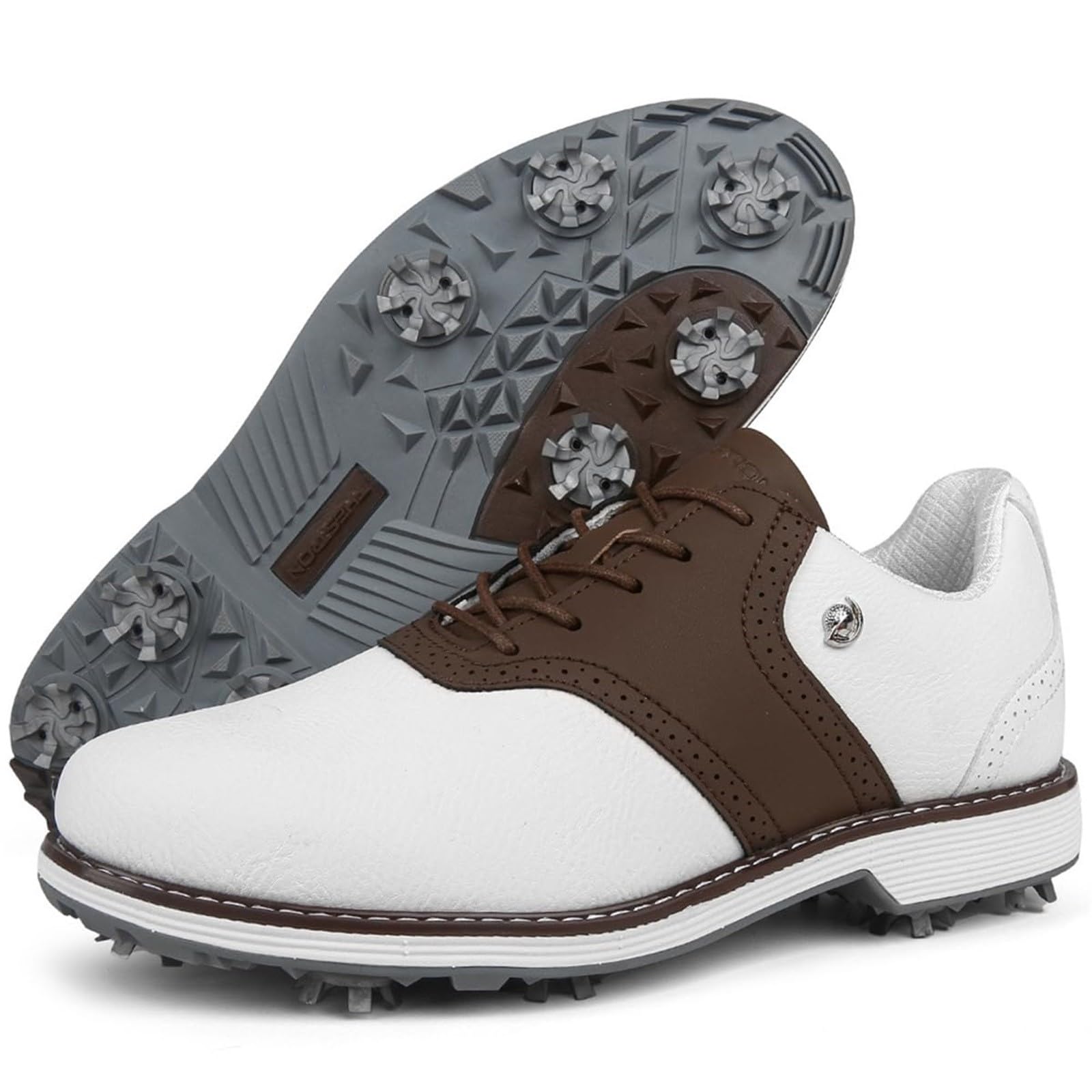 Zapatos de golf para hombre, con cordones, elegantes, informales, talla
