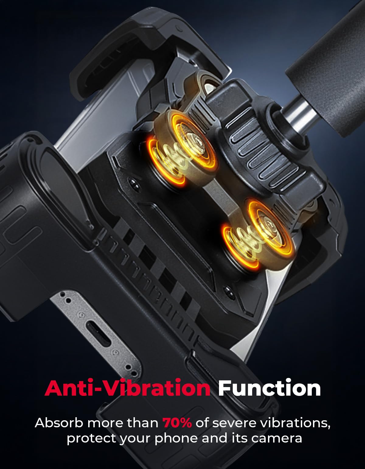 Amazon.com: KEMIMOTO X3 Phone Mount, Anti-Vibration Dampener Cast