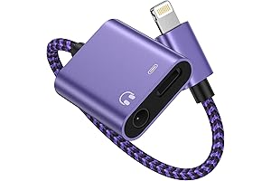 iPhone & Headphone Dongle 2 in 1 Splitter Adapter