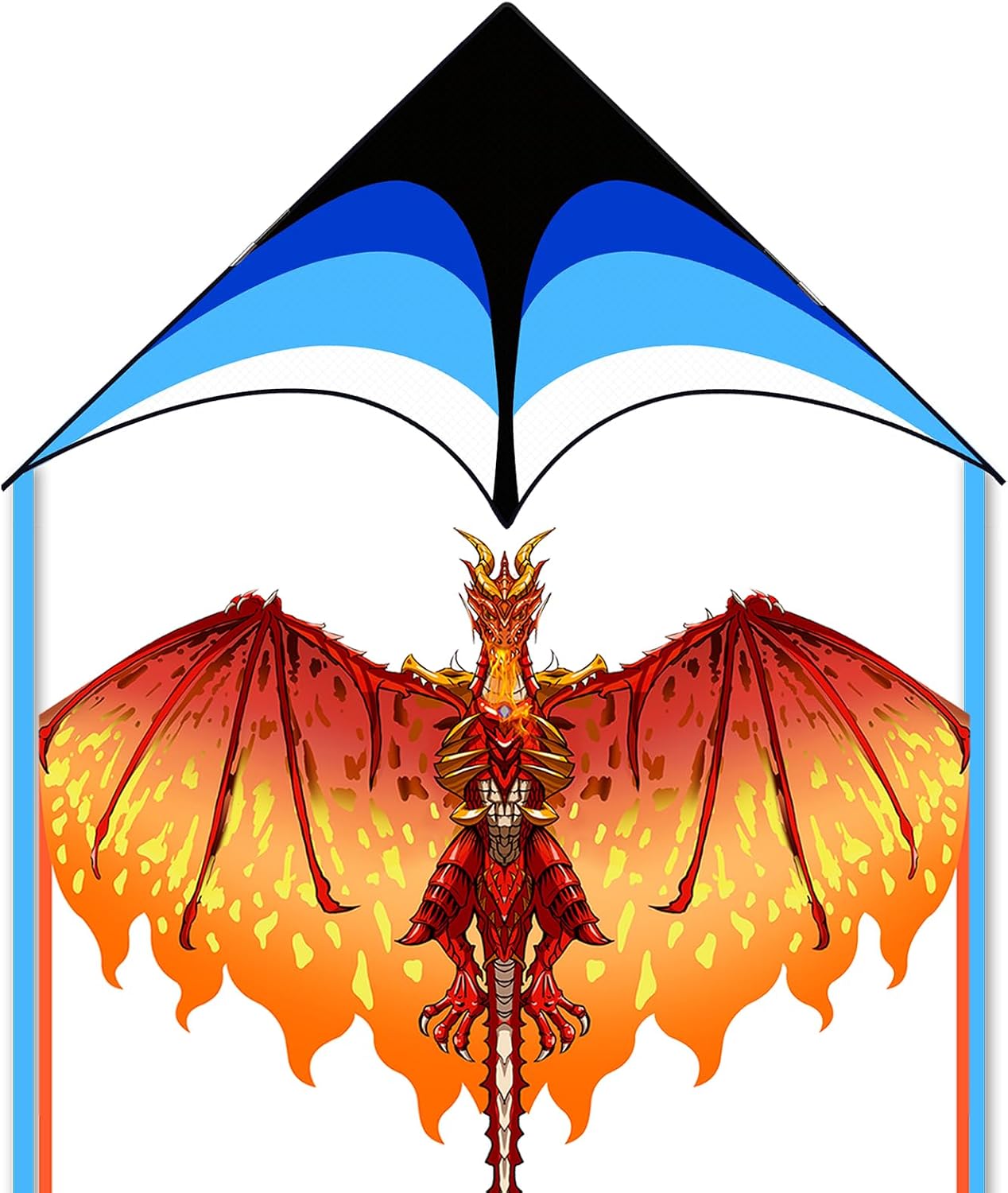 Mint's Colorful Life Delta Kite & Red Dragon Kite for Kids & Adults, Extremely Easy to Fly Kites, Best Kites for Beginner