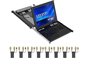MT-Viki 8-Port Rackmount KVM Switch with 17" LCD Monitor