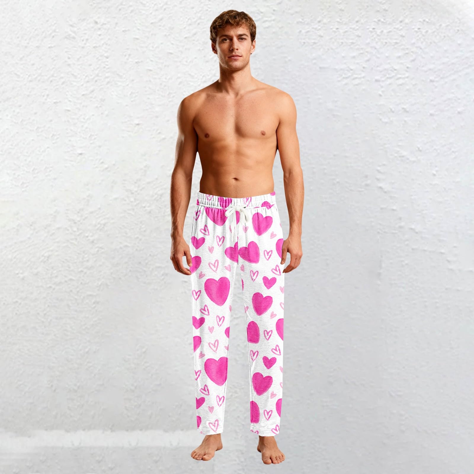 Pijama para hombre, pantalones cortos, cintura elástica, pantalones cortos para hombre