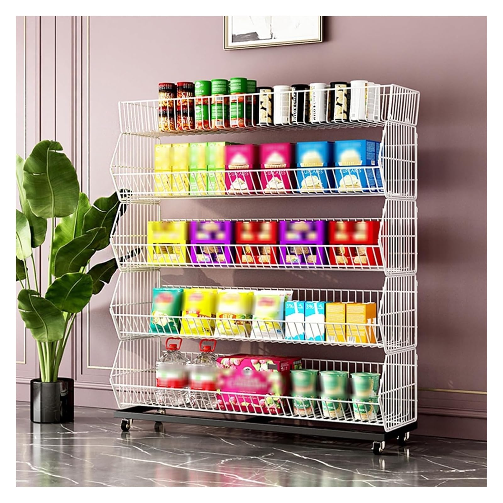 Regał metalowy Bl Retail Display R for ac & MoreDu Stojąca półka druciana na rynki sklepy hurtowe i detaliczne Sto Solut