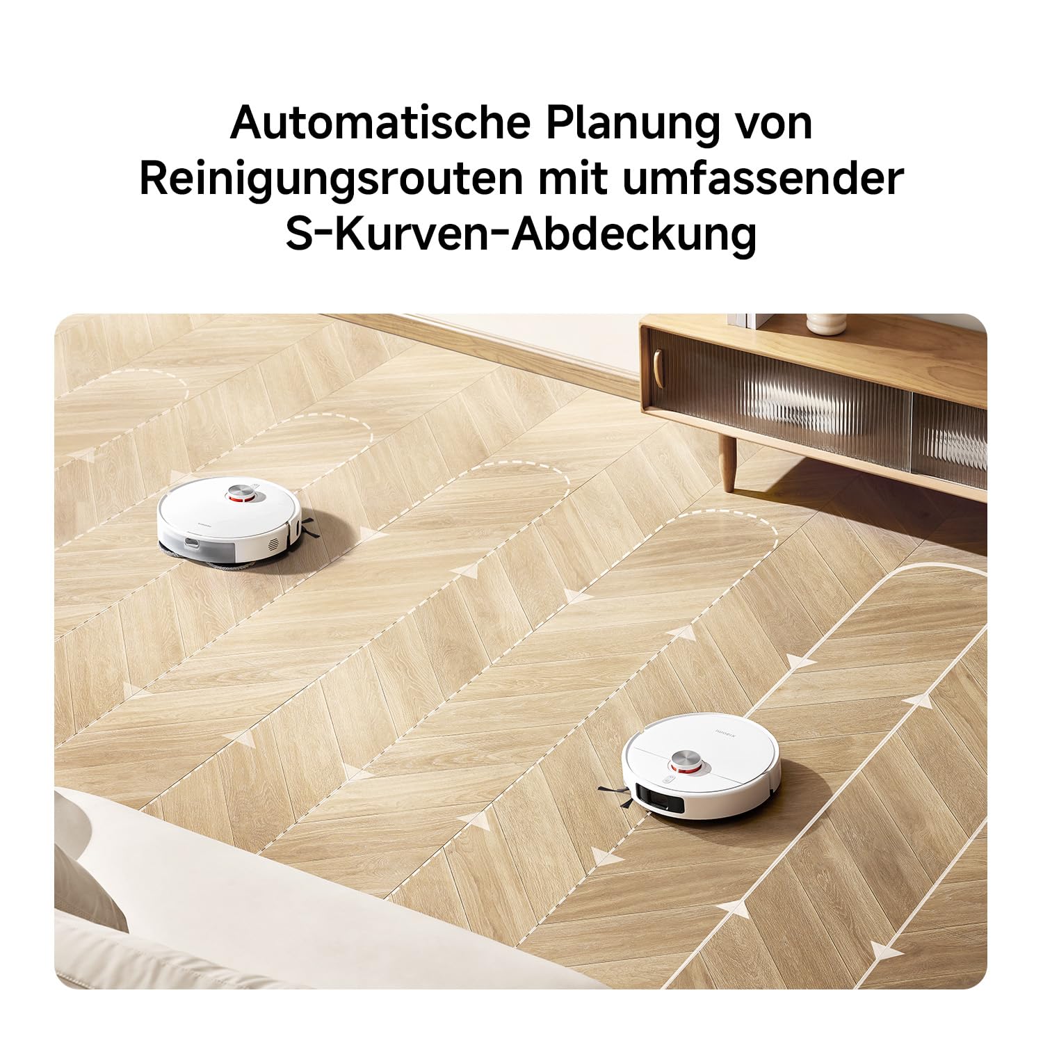 XIAOMI Vacuum S40 Pro, intelligenter Roboterstaubsauger und Mopp, selbstdehnende Seitenbürsten, Saugleistung von 15000 Pa, Hartboden und Teppich, Fernbedienung über App