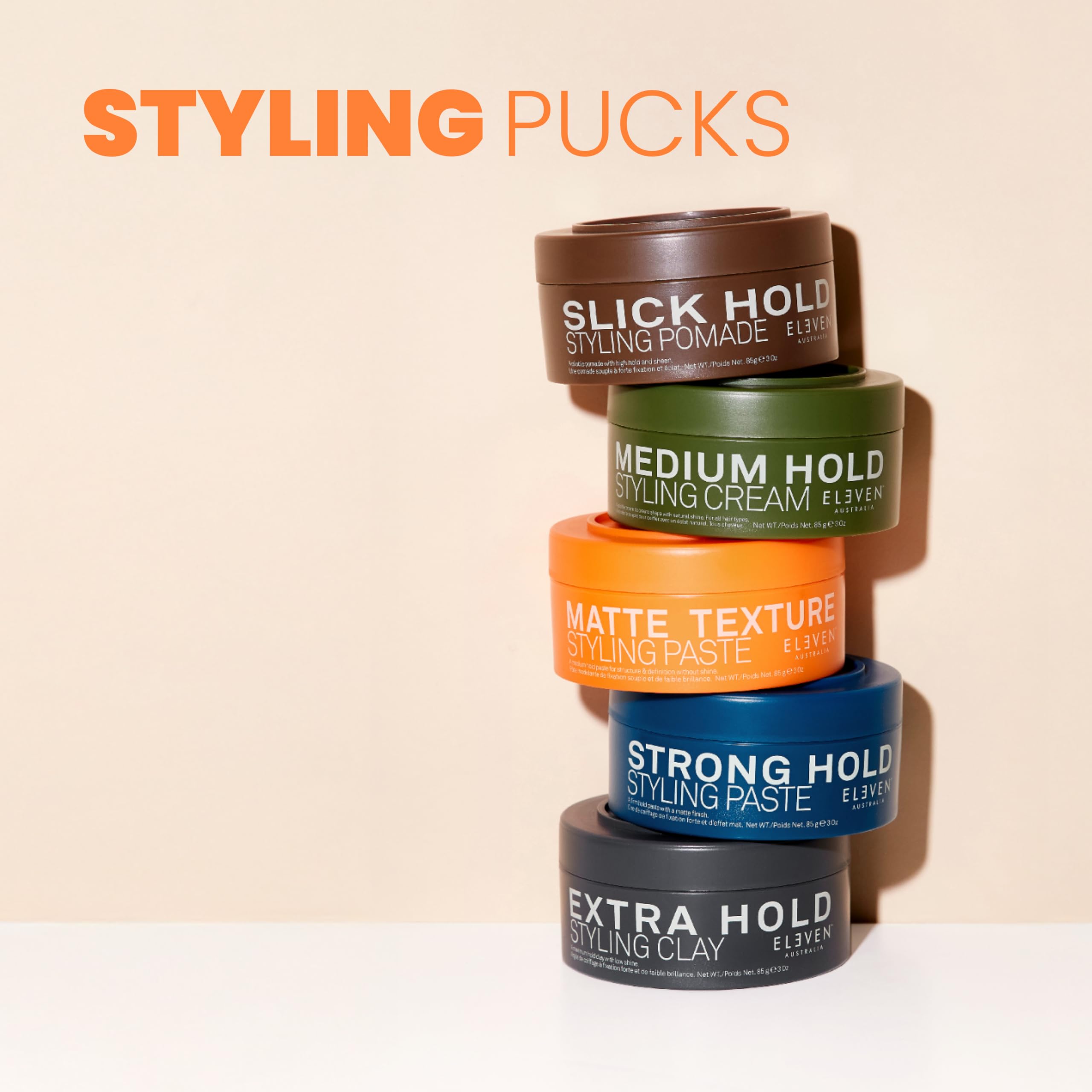 ELEVEN AUSTRALIA Matte Texture Styling Paste - Hair Clay for Men and Women, Lanolin Wax, Beeswax, & Argan Oil Blend, Natural Molding with a Texturizing Finish, Ideal for Short Hair