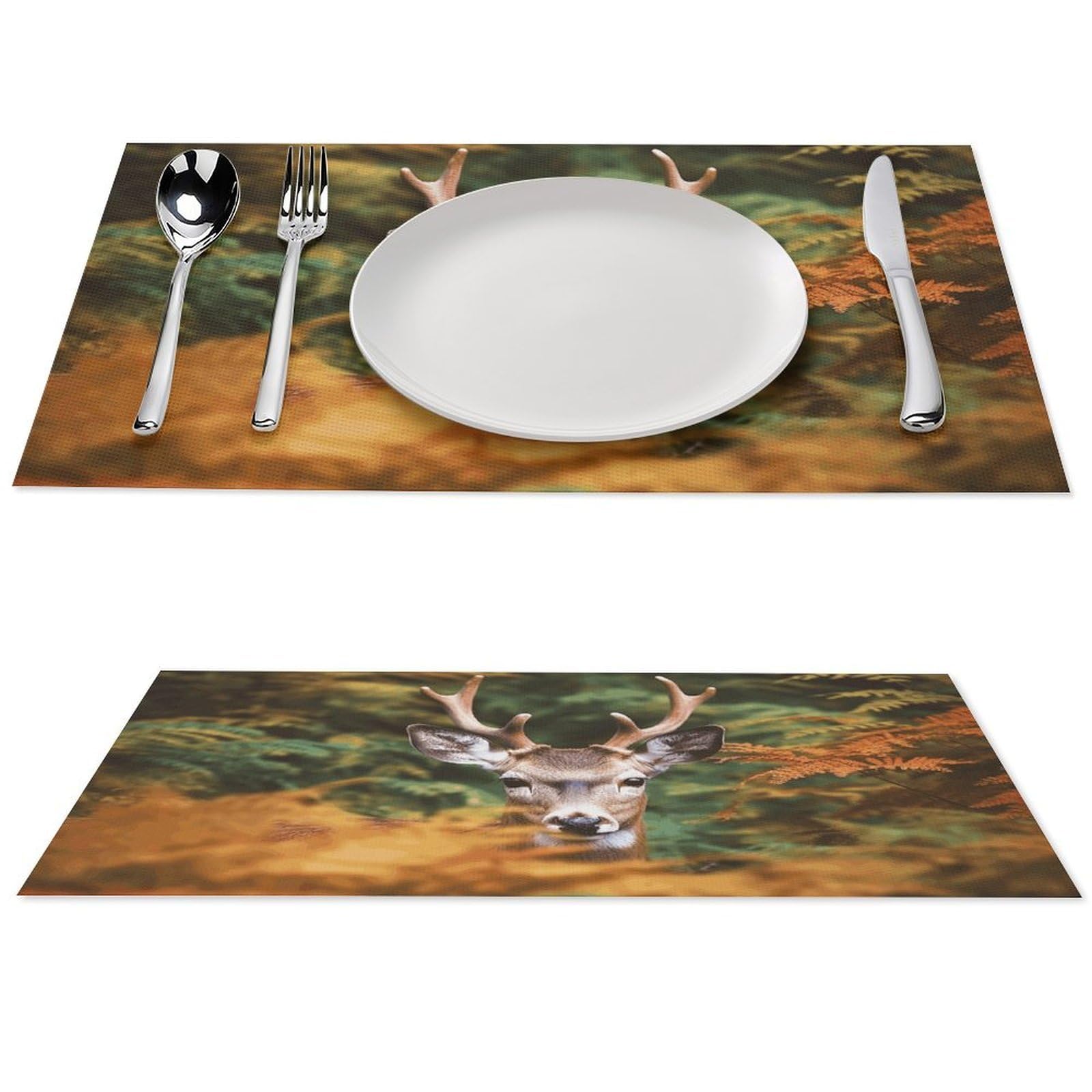 Platzdeckchen aus PVC, waschbar, hitzebeständig, rutschfest, wasserdicht, für Innen- und Außenbereich, Esstisch, Küche, Urlaub, Party, 6 Stück