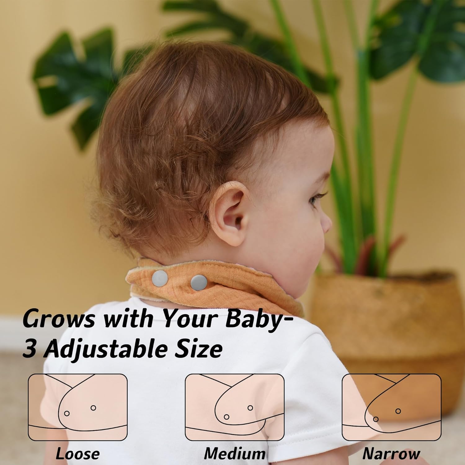 Muslin Baby Bibs Baby Drool Bandana Bibs for Baby Girls Boys Infant Newborn Toddler Drooling and Teething - Image 4