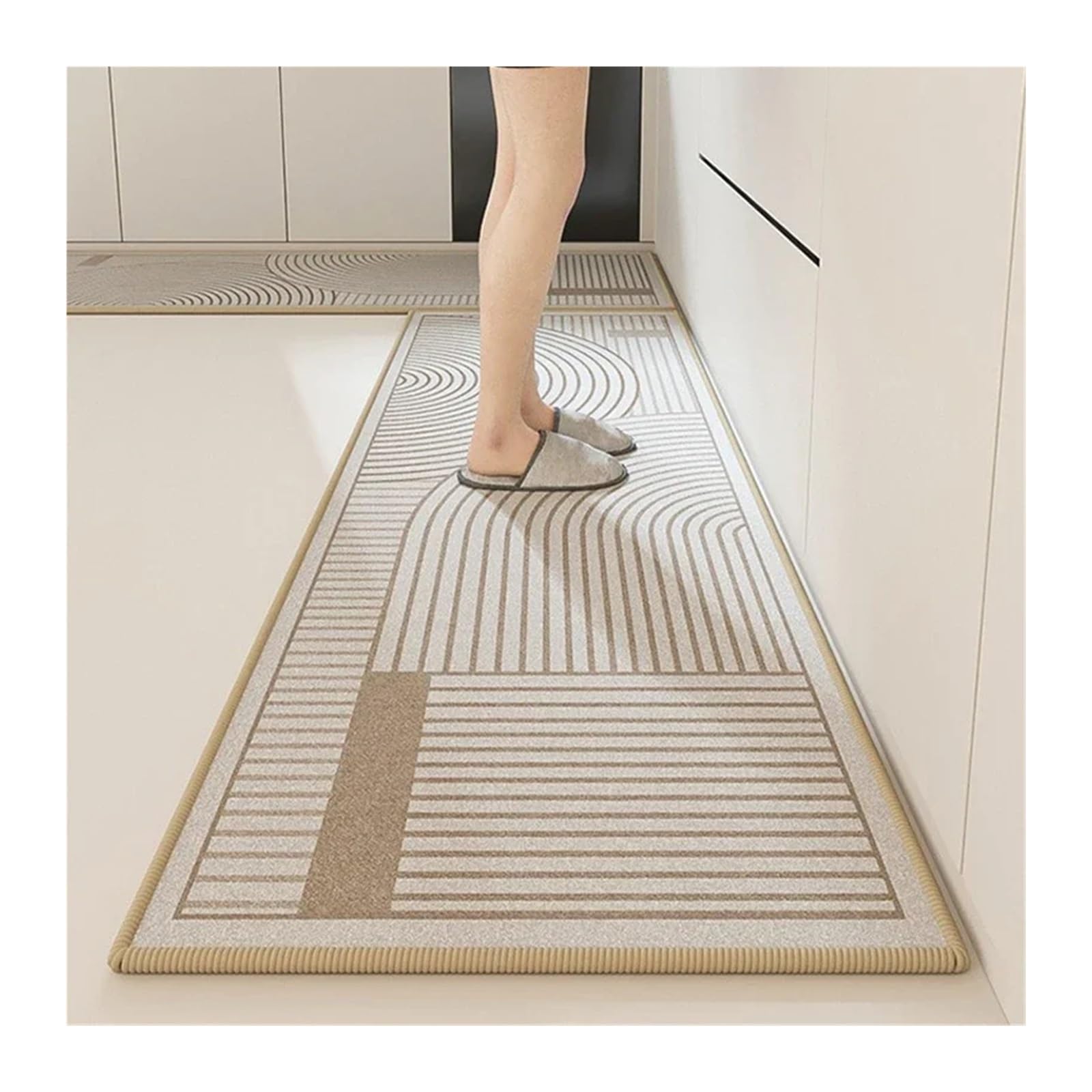Tapis cuisine antidérapant et lavable grand format 100x200cm anti-usure