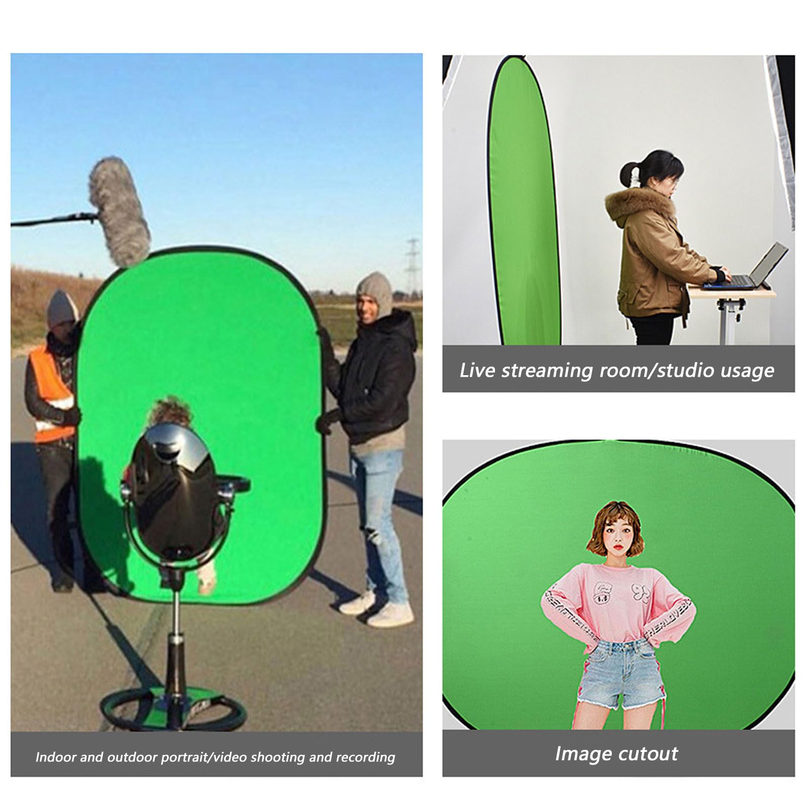 Sfondo professionale doppio lato blu pannello sfondo per fotografia produzione video streaming live