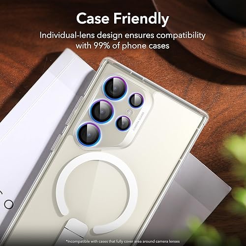 Miniatura 236 de ESR Protector de lente de cámara para Samsung Galaxy S23 Ultra, accesorios para Samsung S23 Ultra, vidrio templado ultrafino resistente a