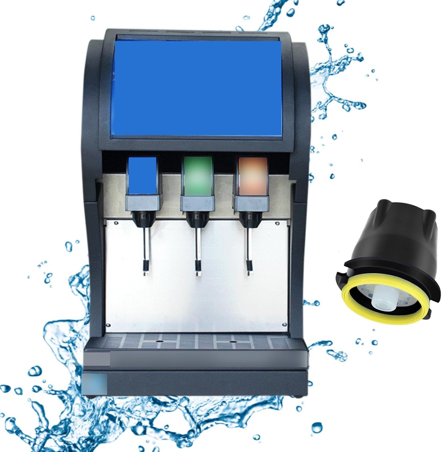 4 Set LEV 3.0 Coke Soda Valve Nozzle 28545,Split-Flow Diffuser Internal Mixer 28368