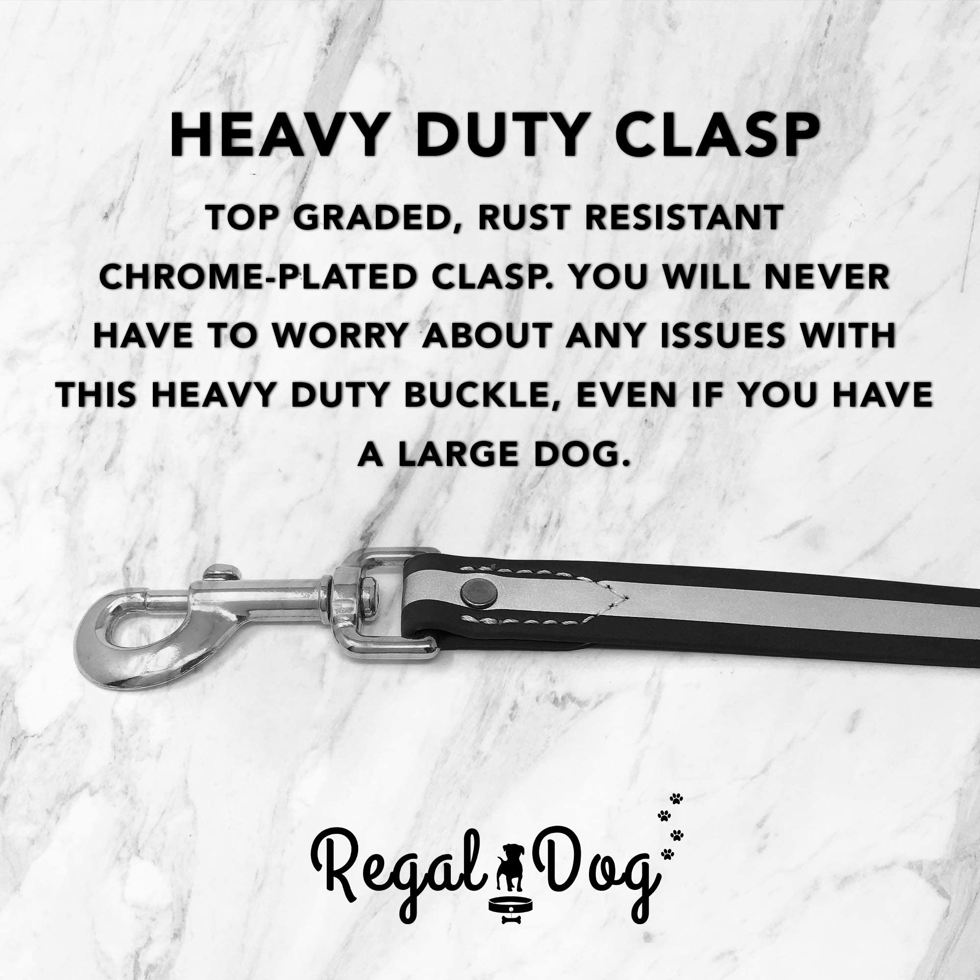 Regal Dog Products Set Collare e guinzaglio per Cani Standard Riflettente - Combo Collare e guinzaglio per Cani per Cani S/M/L (Collare e guinzaglio Standard Medio, Blu)