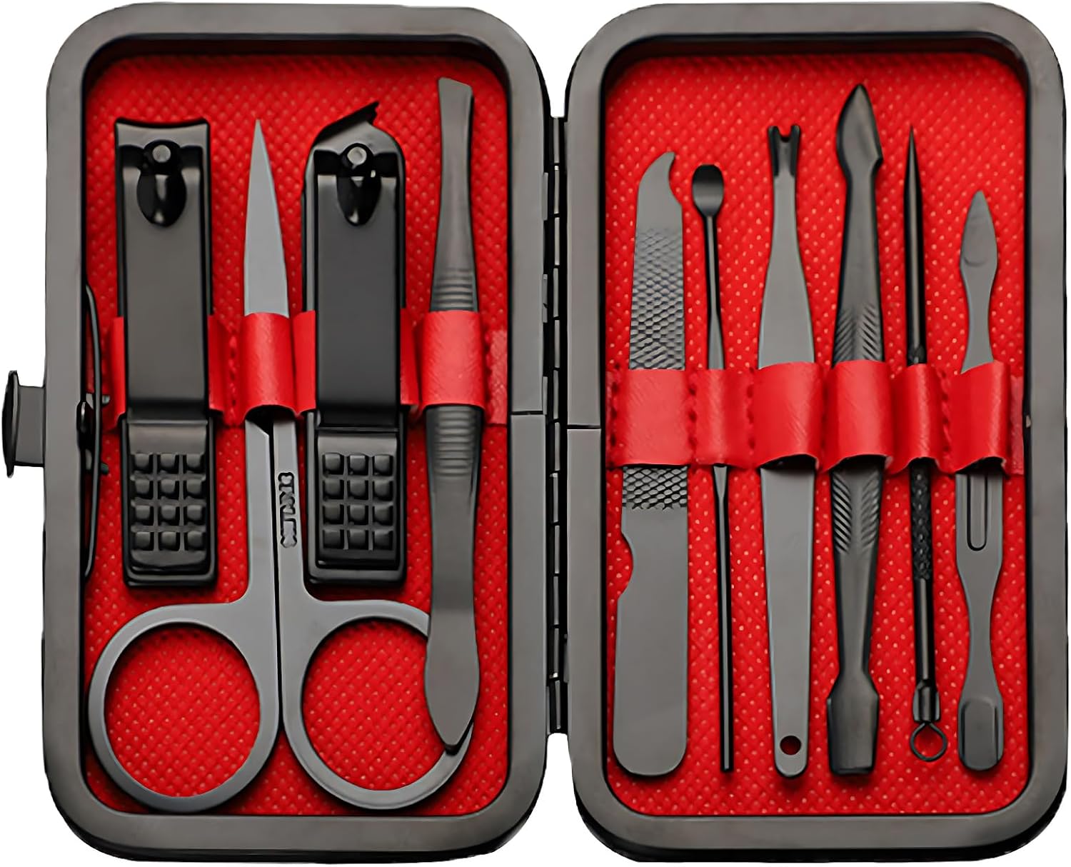 Nail Clippers Set, 10 PCS Professional Manicure Set and Pedicure Kit with Travel Case,Stocking Stuffers, Christmas Gift for Men and Women