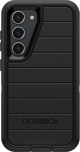 Miniatura 3 de OtterBox Galaxy S23 (Solo) - Funda Defender Series - Negra, Resistente y Duradera - con Protección de Puertos - Incluye Clip de Holster y Pata de