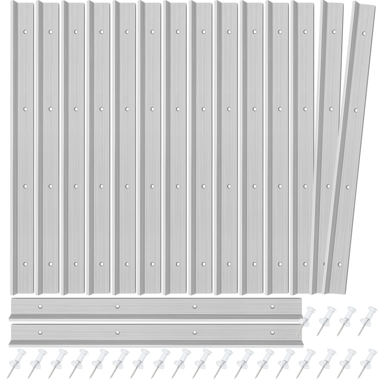 Layout Block System for Stained Glass Panels 6" Pack of 16 Layout Block System for Stained Glass Supplies and Tools with 60 Push Pins for Stained Glass Making Craft