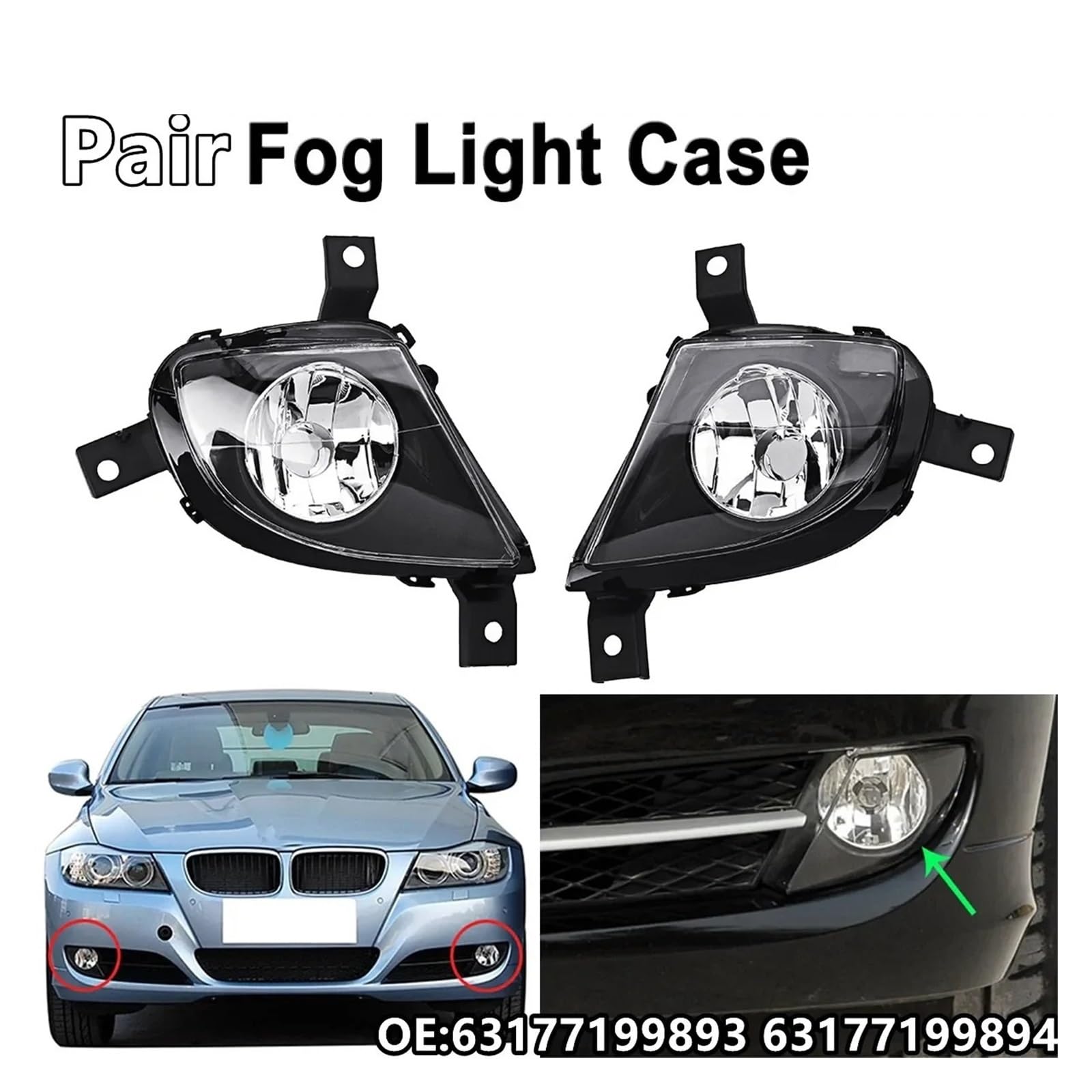 Luces Antiniebla Para E90 E91 LCI 2009-2012 318 320 325 328 330 Antiniebla