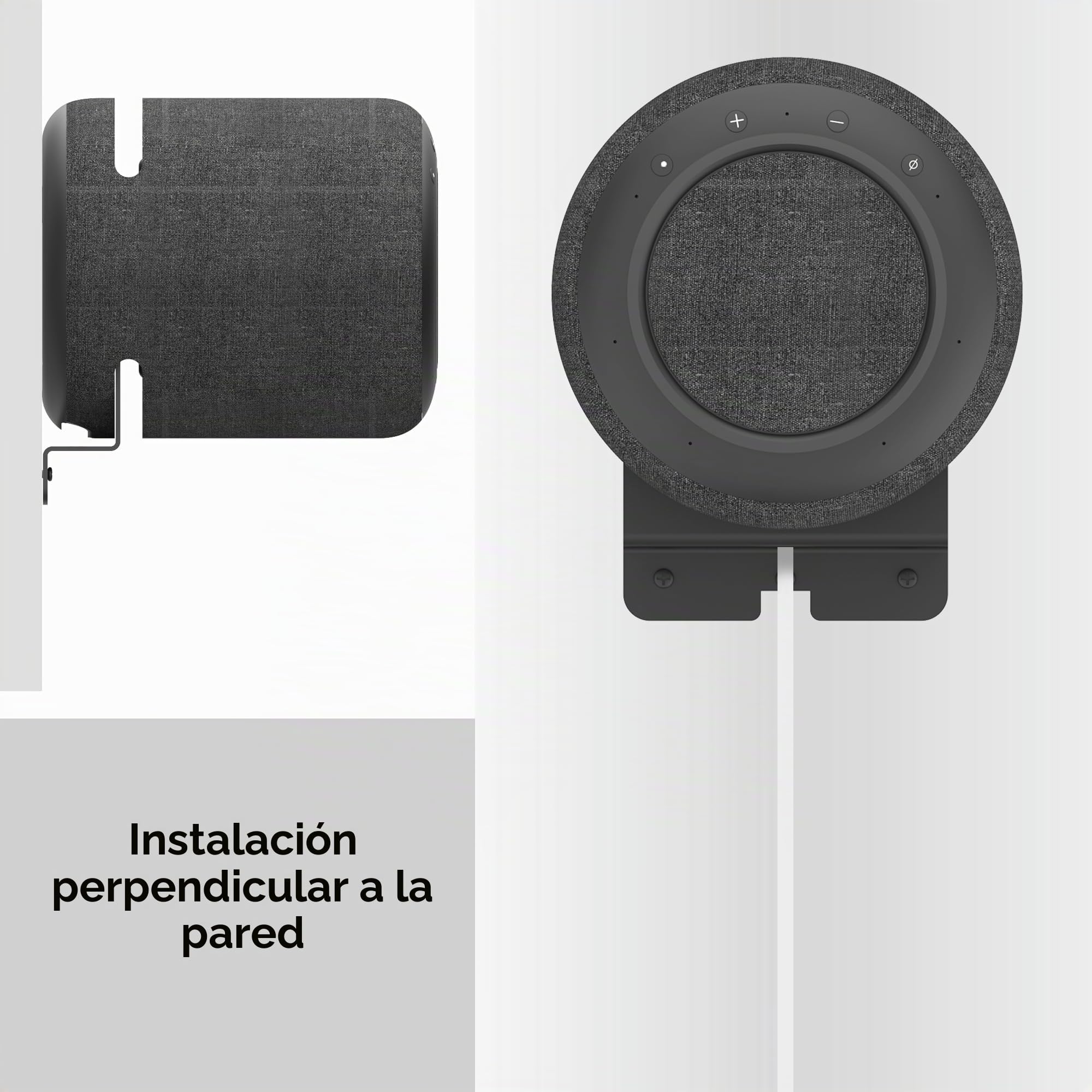 Soporte de altavoz de pared compatible con Echo Studio y altavoces de todos los tamaños adecuados como Sonos Era 100 y TREBLAB HD-360