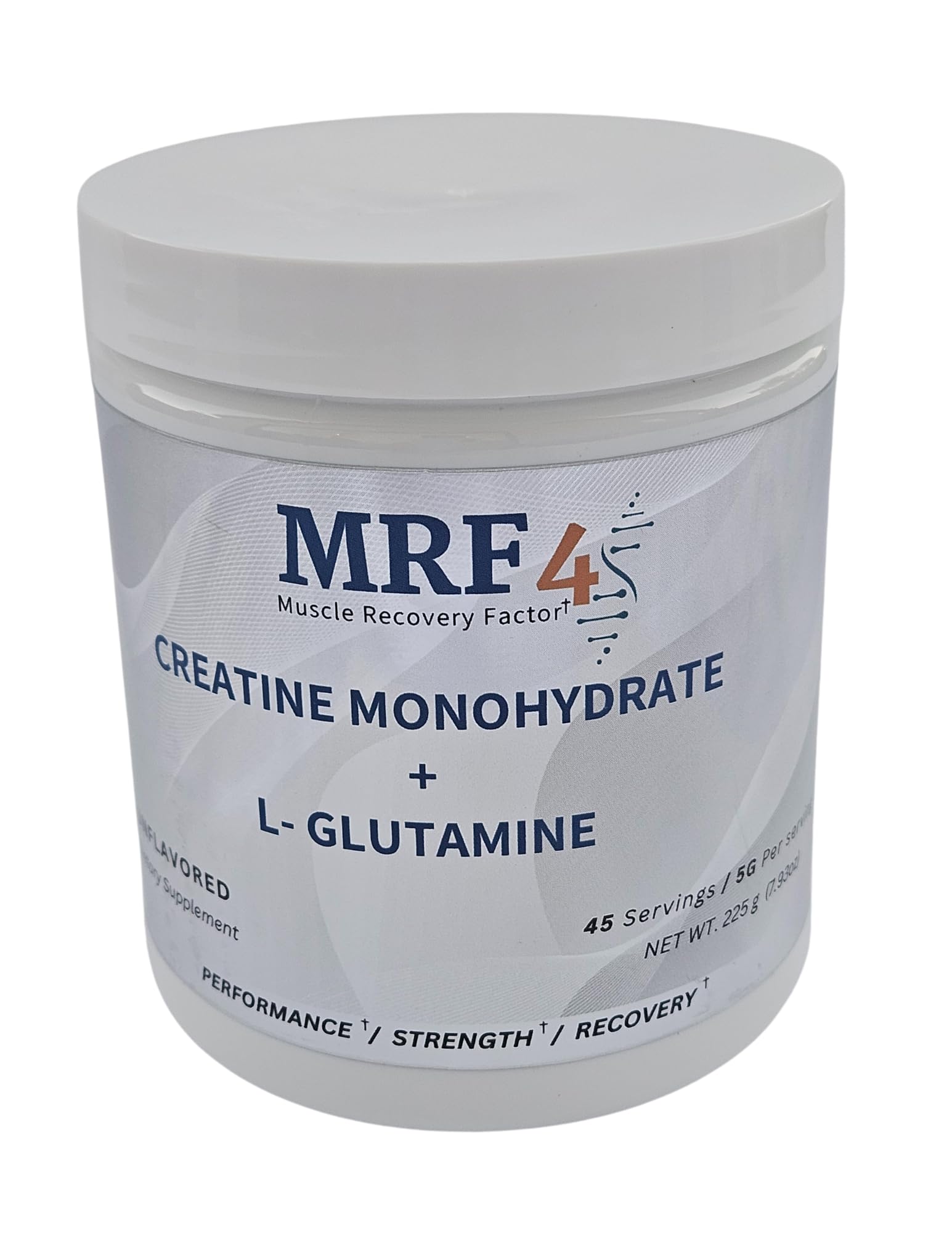 MRF4 Creatine Monohydrate Plus L-Glutamine Powder Supplement