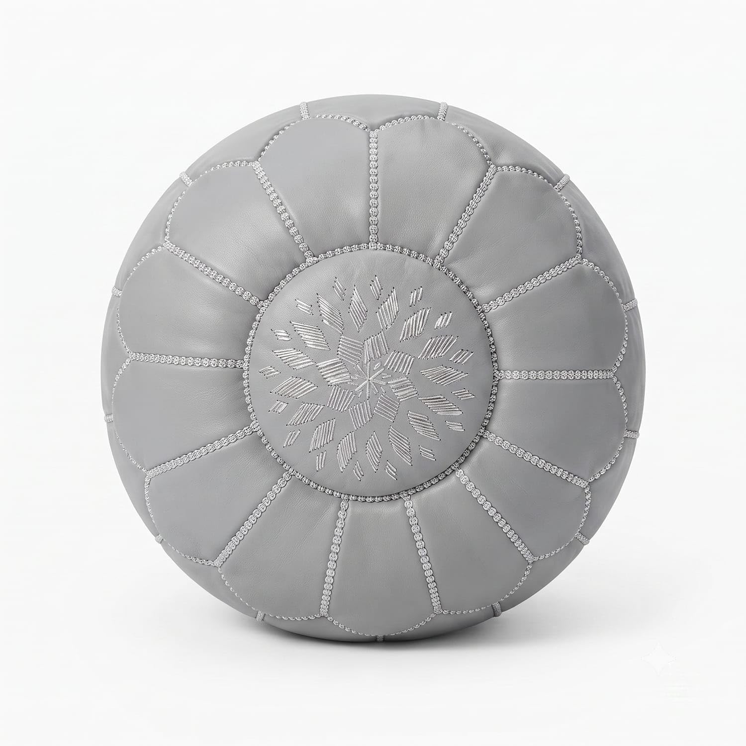Generico Pouf marocain en cuir de chèvre fait main Ø 40 cm H25 – Artisanal, élégant et polyvalent pour chaque pièce 1707260912