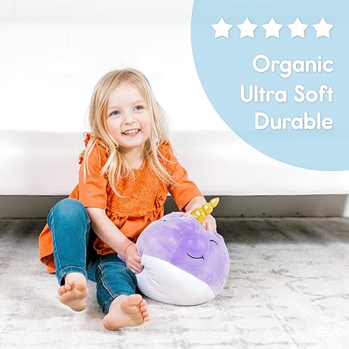 Miniatura 7 de Narwhal - Animal de peluche ultra suave, lindo juguete de narval de peluche para niños