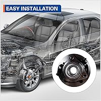 Vista 3 de PAROD 515151 Conjunto de cubo de rueda delantera y rodamiento compatible con Ram 1500 2012-2018, Ram 1500 Classic 2019 5Lugs con ABS