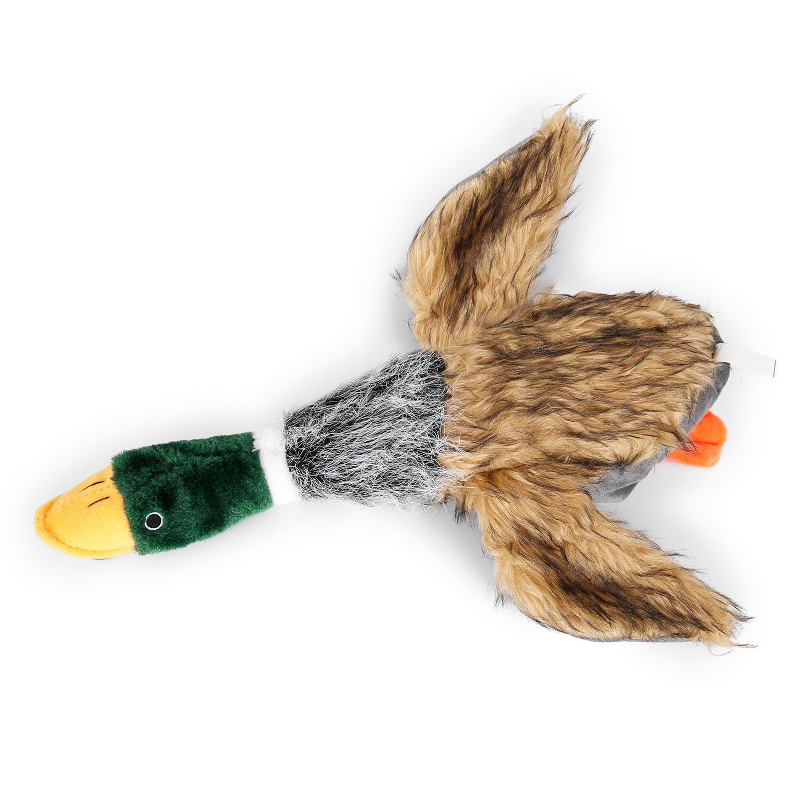 wangstar Squeaky Dog Toy for Puppy Dogs Toys to Keep Them Busy Mallard Duck Stuffed Dog Toys for Medium Small Dogs, 16.5" Wild Duck