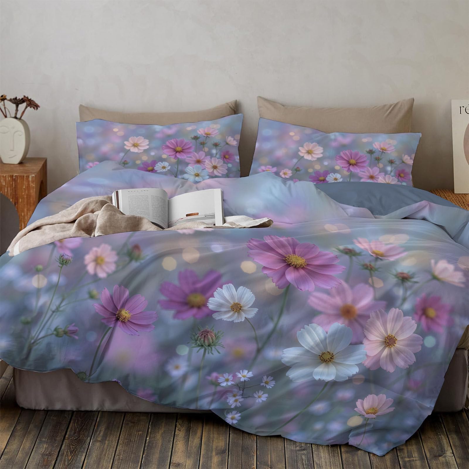 Housses de couette cosmos du soleil parure de lit microfibre douce luxe