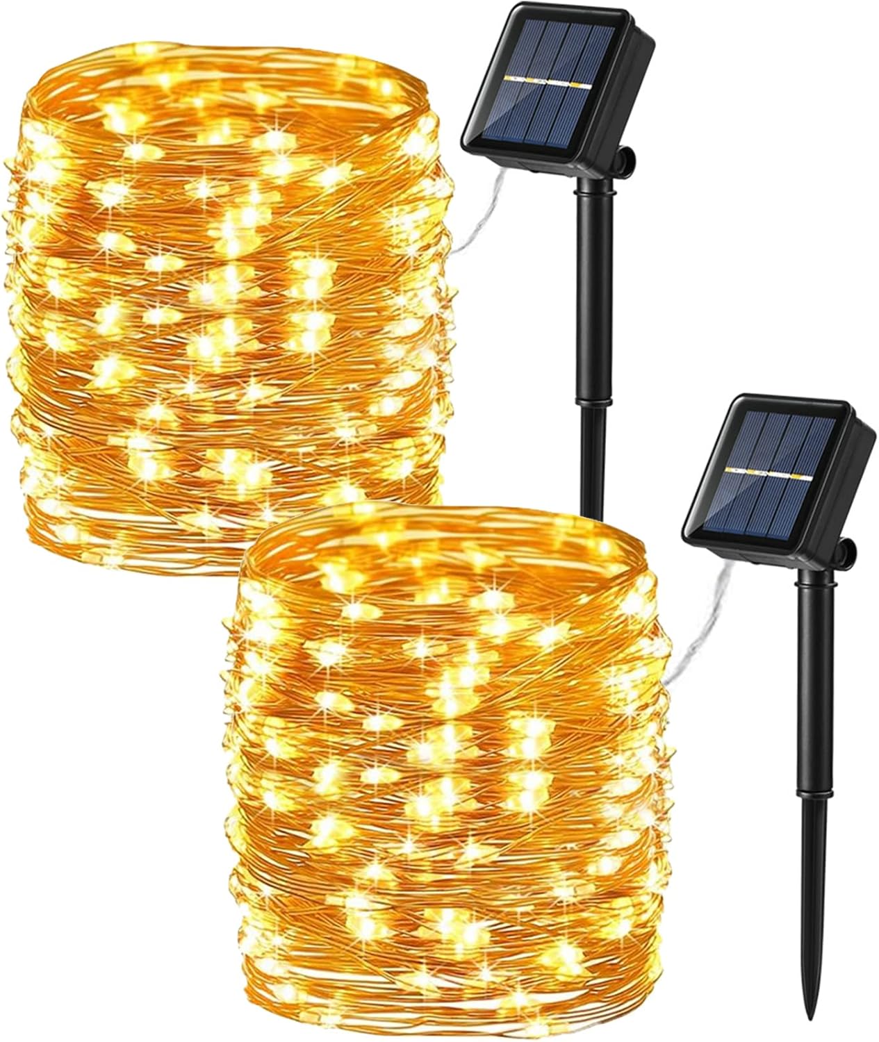 Product image of Brizled 2 Pack Solar String Lights, Total 132FT 400 LED Outdoor Solar Fairy Lights, 8 Modes Solar Twinkle Lights, Waterproof Mini LED Solar String Lights for Christmas Garden Party Decor, Warm White