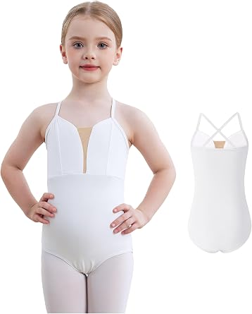 MdnMd Girls Ballet Leotard Dance Tops Soft Camisole Undergarment Toddler Bodysuits for Gymnastics Workout