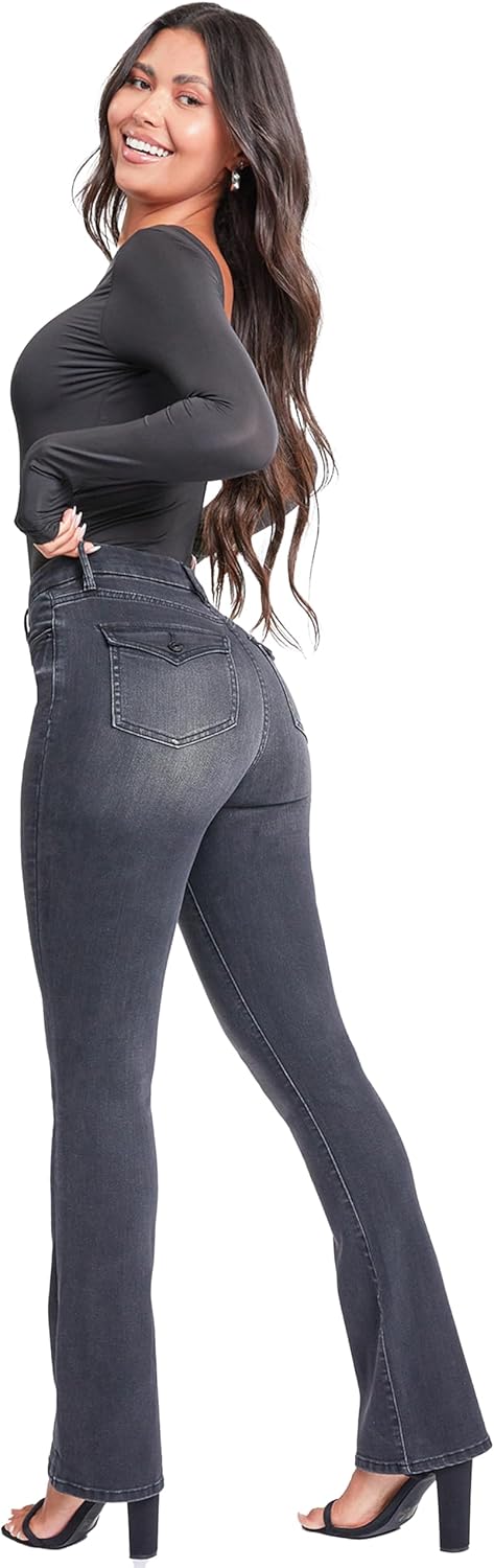 YMI Womens YMI Jeans Women's Curvy Fit Ultra High Rise Bootcut Jeans - Image 6