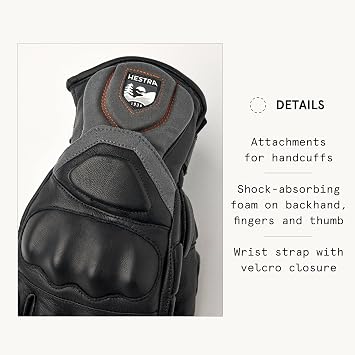 Hestra Impact Racing SR Glove, 5-Finger Skiing Glove for Slalom Alpine Racing