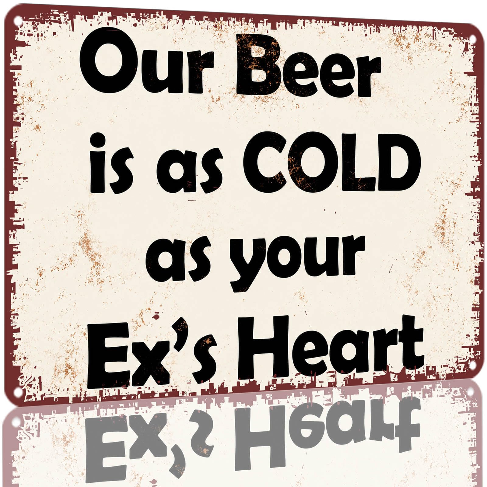 Kwqdozf As Pic Vintage Aluminum Metal Tin Sign 8X12 Inch Funny Beer Quote Cold Beer Decor