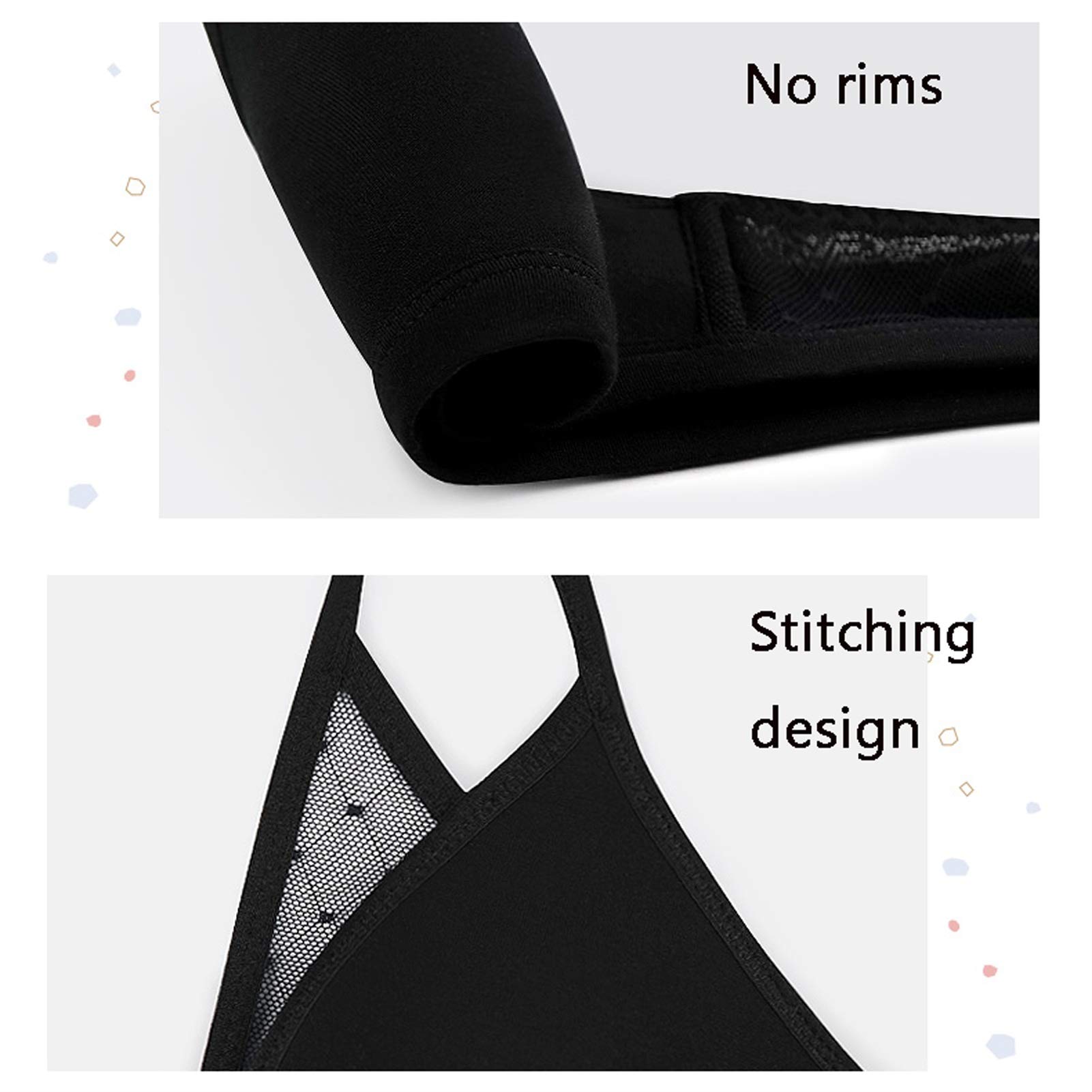 Bralette triángulo para mujer, sujetador y bragas sexys sin alambre, 2 piezas, soporte cómodo para cuello en V profundo (color rosa, tamaño: 80 C)