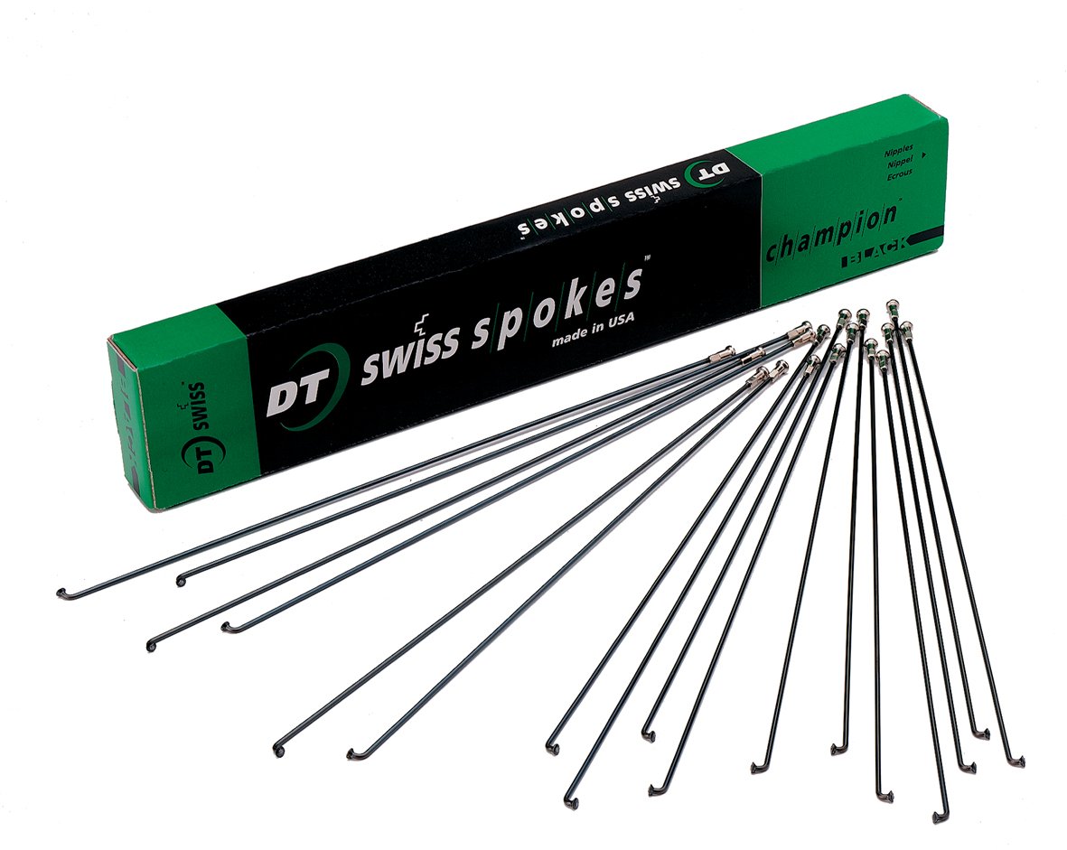 DT Swiss Champion 2.0 Bicycle Wheel Spokes - Silver - 2.0mm 295mm - Box of 100 - SCH020295N0100