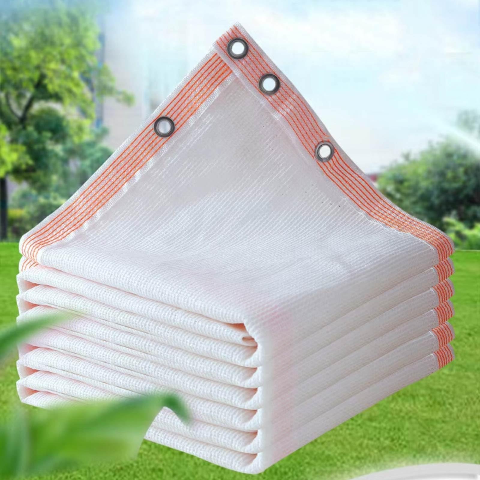 Filet d'ombrage 75 % blanc pour serre et bâtiment agricole et couverture de parking. Tailles disponibles : 1 x 2 m, 2 x 2 m, 2 x 3 x 4 m, 6 x 8 m (2 x 9 m)