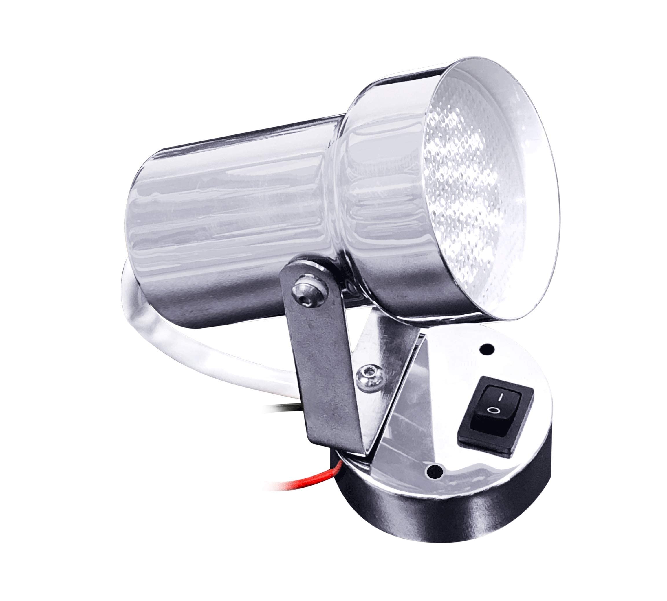 Multi-Directional Reading Swivel Bulkhead Cabin Light - Stainless Steel (Rotatable, Angular Adjustment) for Boat, RV, etc/Tarnish-Scratch Resistant/Traditional, Contemporary Interiors