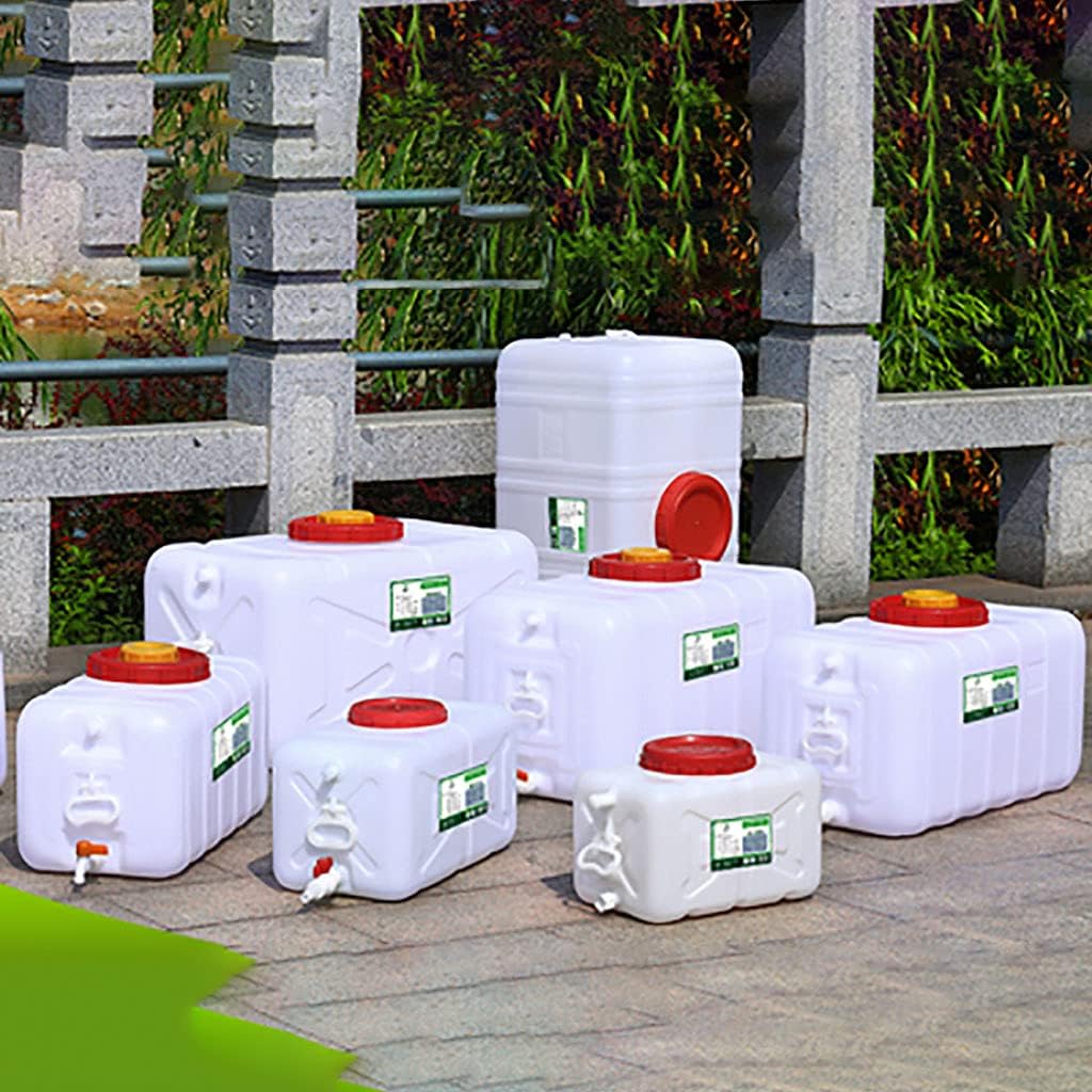 Water Tank Rectangular Rainwater Collection Barrel Outdoor Water Tank Portable Water Container (Size : 100L) Water Storage Container Cube Long Term Car Water Carrier Container Water Contain(Size:30L)