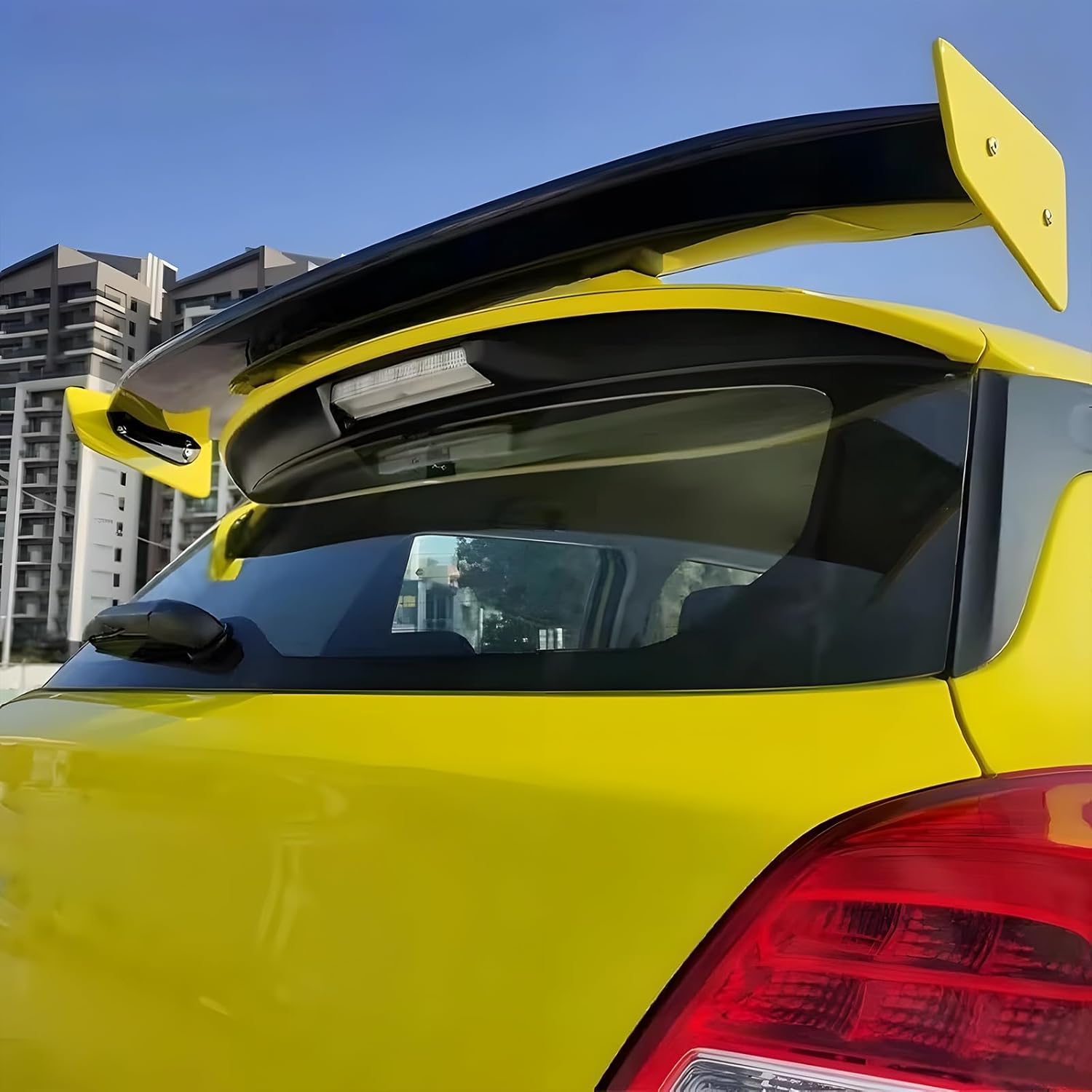 Carbon Fiber Rear Wing Spoiler Compatible with Suzuki Swift Sport ZC33S 2017-2024 Rear Trunk Lip Spoiler Wing Vehicle Body Styling Kit