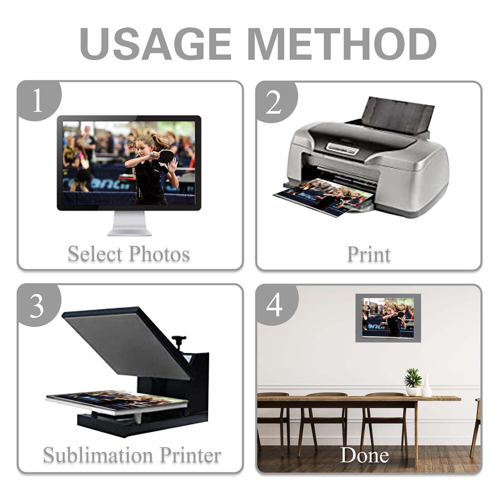 MDF sublimatie fotolijst blanks 6 x 8 doe-het-zelf paneelplaat – set van 5 - Nederland