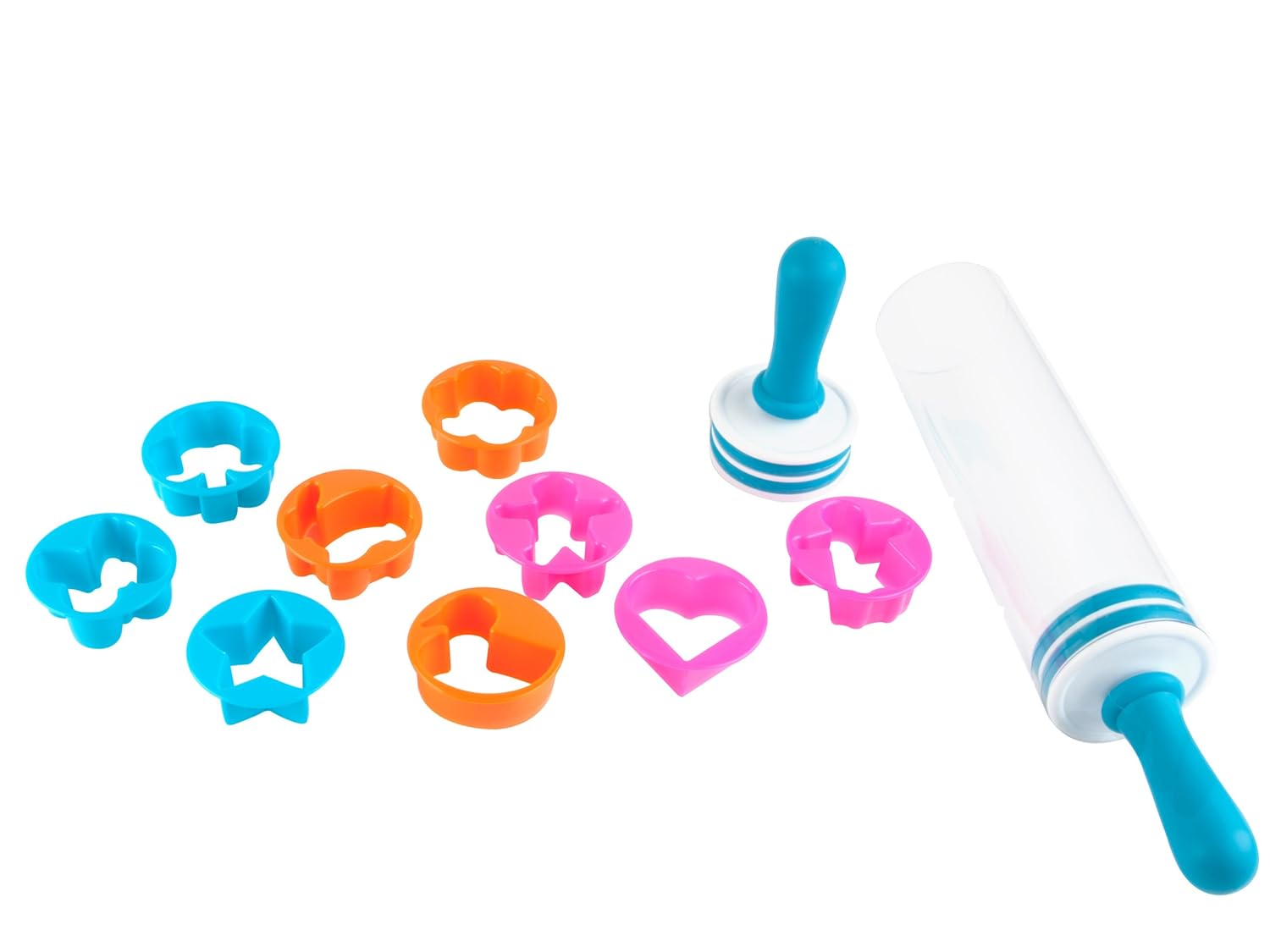 J.I.P. Cookie Cutter Rolling Pin Set Baby Eating