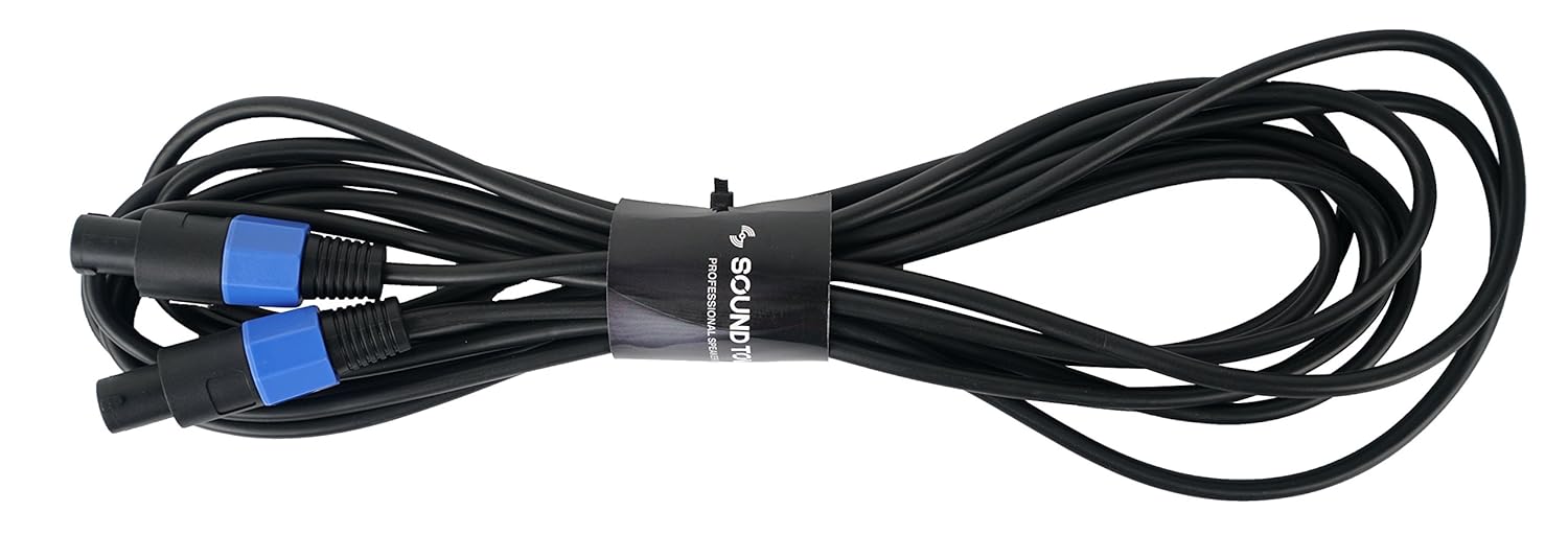 Sound Town Speakon to Speakon Speaker Cable, 25 Feet, 12 Gauge, 2 Conductor, Male to Male (STC-12NN25)