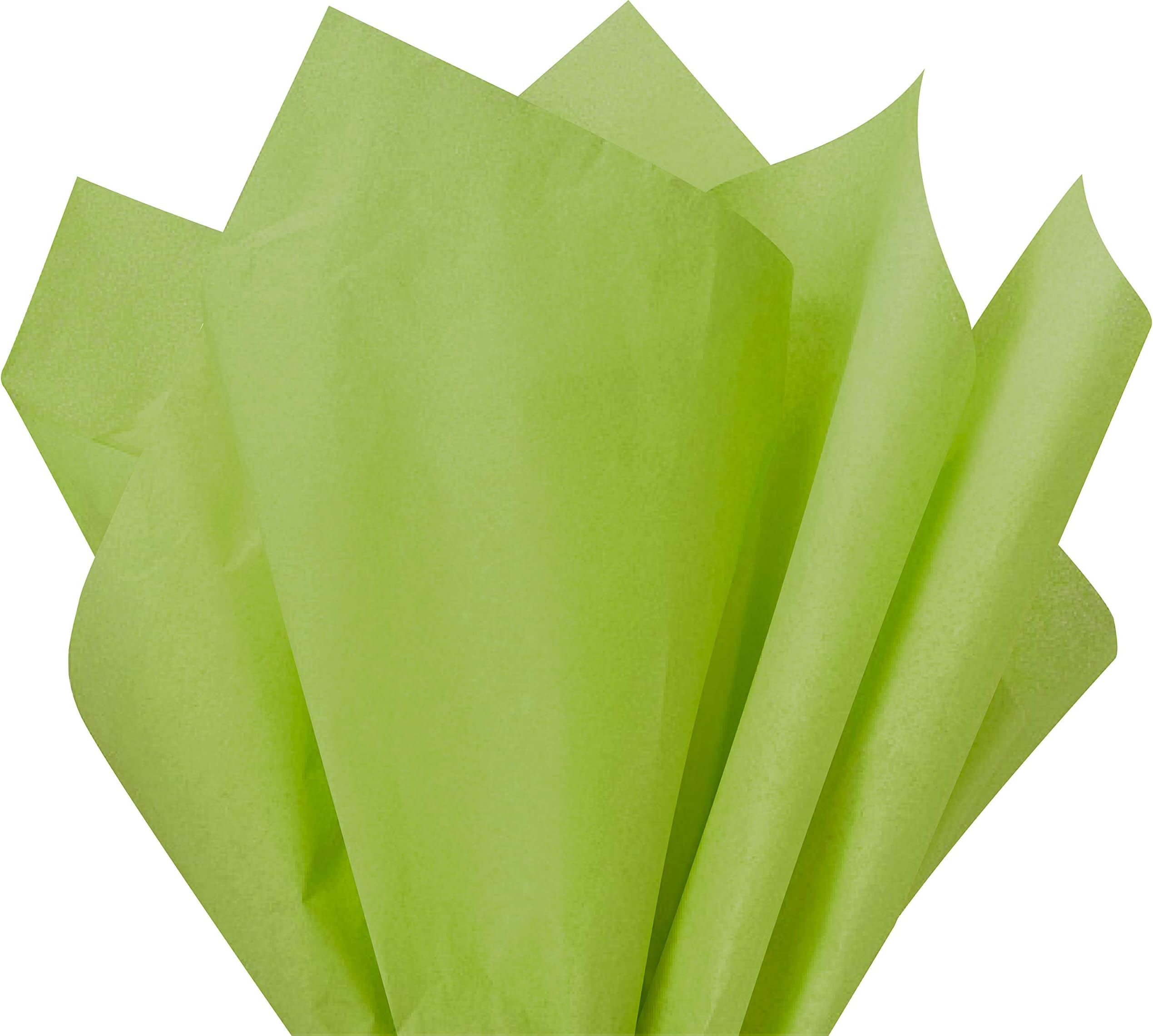 Flexicore Packaging Aloe Green Gift Wrap Tissue Paper Size: 15 Inch X 20 Inch | Count: 100 Sheets | Color: Aloe Green