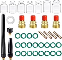 Vista 2 de consumibles TIG para antorcha de soldadura 4#~12# Copa de Vidrio para Antorcha de Soldadura TIG WP-9/17/18/20/25/26