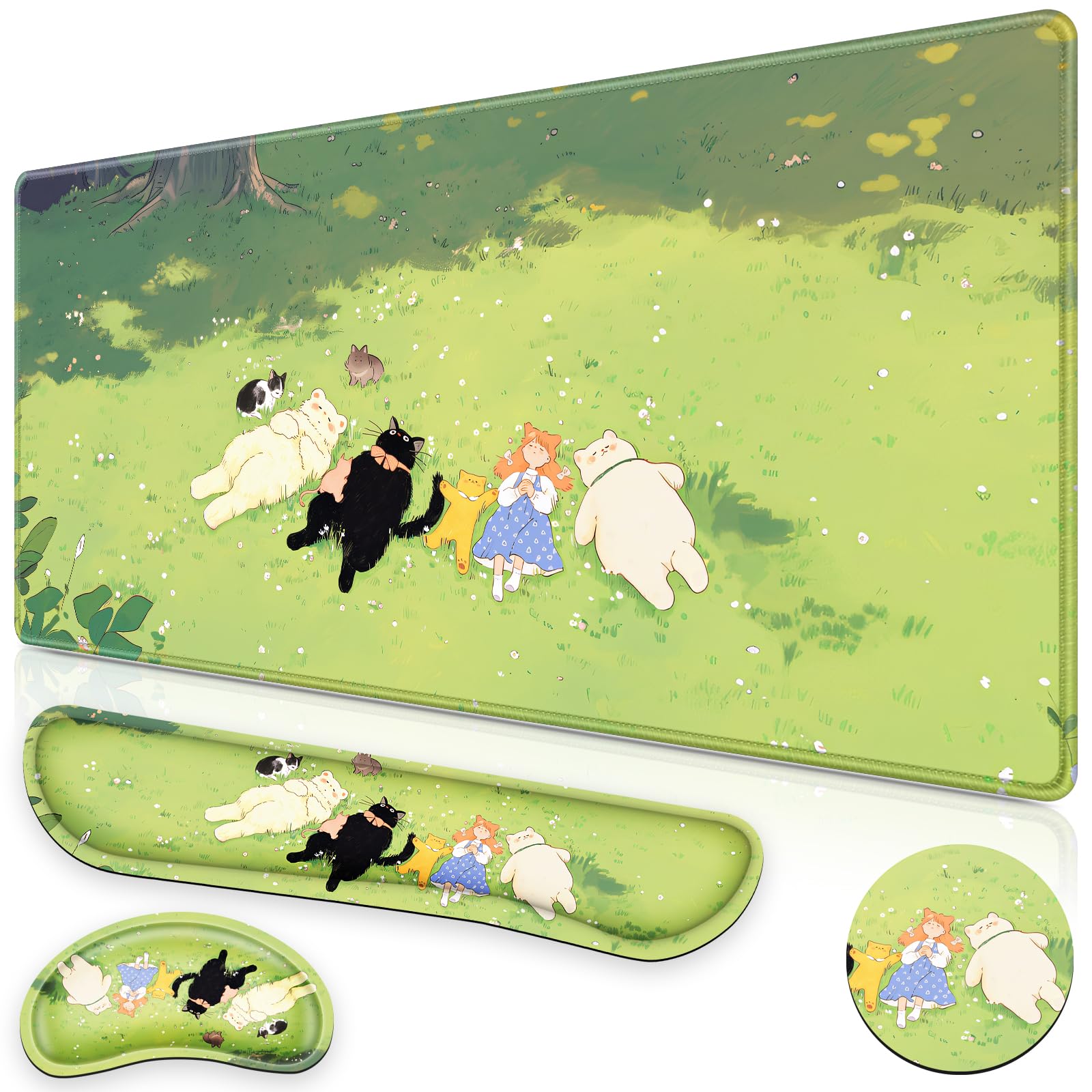 Canjoy Desk Mat with Wrist Rest - Ergonomic Comfort -12