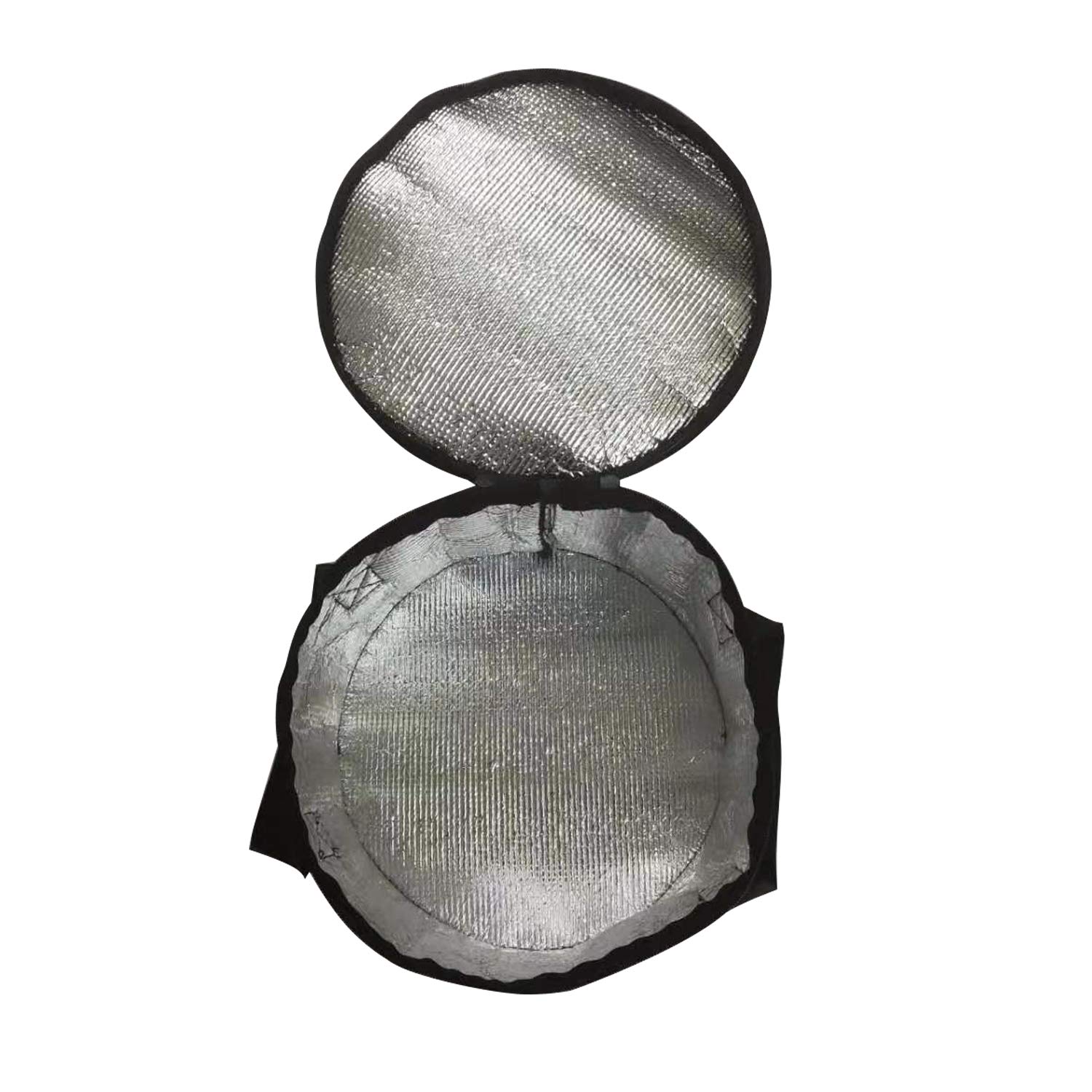 Paquete de 2 portadores aislados para tartas térmicas. Cacerola redonda térmica, bolsa de almuerzo de tela de poliéster para transporte de alimentos fríos o calientes, tamaño grande, 25 x 7 cm