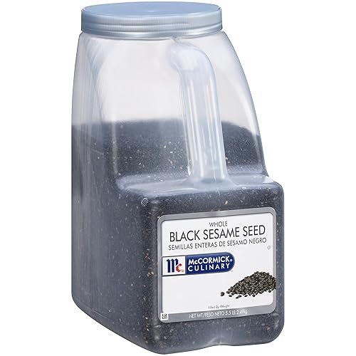 Miniatura 8 de McCormick Culinary Semillas de sésamo negro entero 18 onzas un recipiente de 18 onzas de semillas de sésamo negro perfecto para salteados sushi Chow
