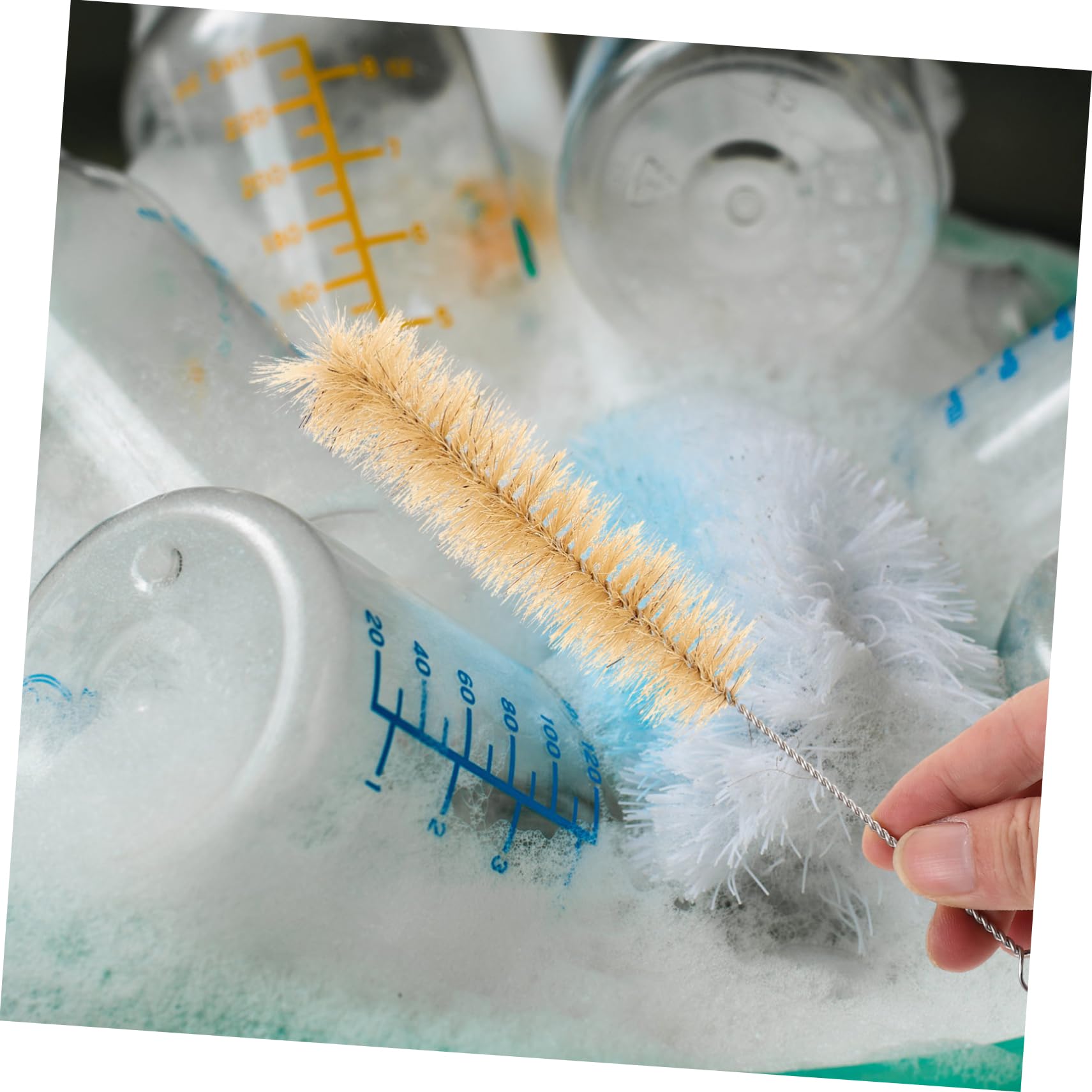 MOLUCKFU 3pcs Straw Brush Cleaning Brush Long Handle Brush Bottle Brushes Bottle Cleaning Brush Bottle Cleaner Cup Cleaning Brush Bottle Brush Cleaner Test Tube Brush Chemistry Bristle